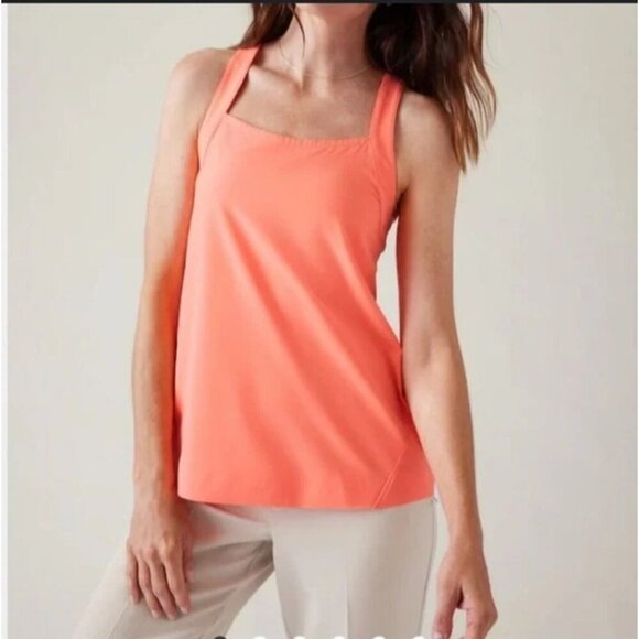 NWT Athleta Womens Arrival Tank Top - Sunset Glow S - Picture 1 of 3